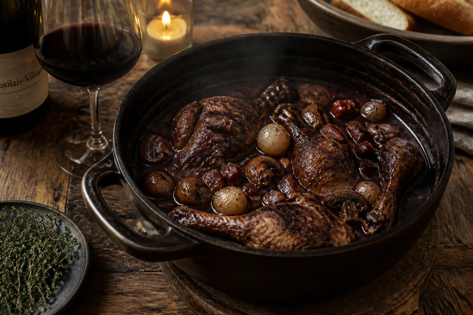 Le coq au vin de ma grand-mère : recette et secrets